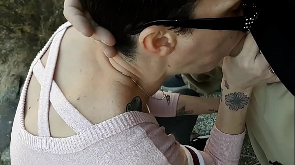 Public cock sucking cum in mouth  