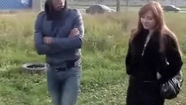 Blowing 2 cocks in the forest