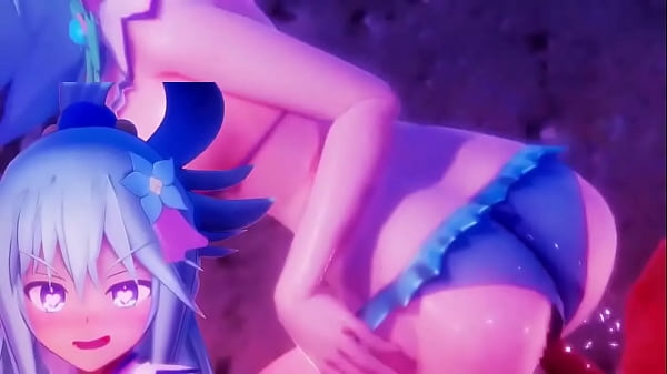 MMD Aqua siendo follada sin parar