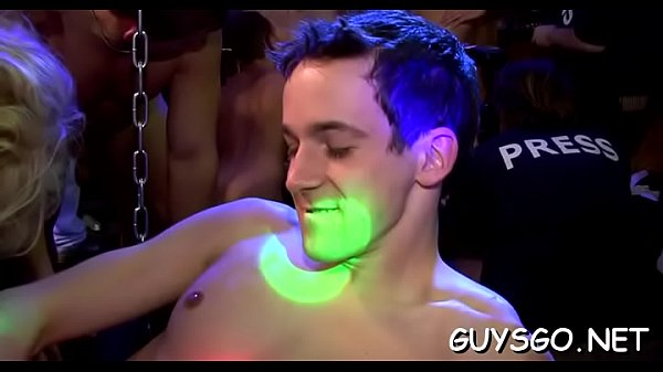 Homosexual honeys partying hard  