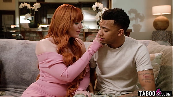 Sensitive mature stepmom bangs her black big cock stepson when neglected