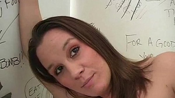 Glory-hole cock sucking for hot cum 23