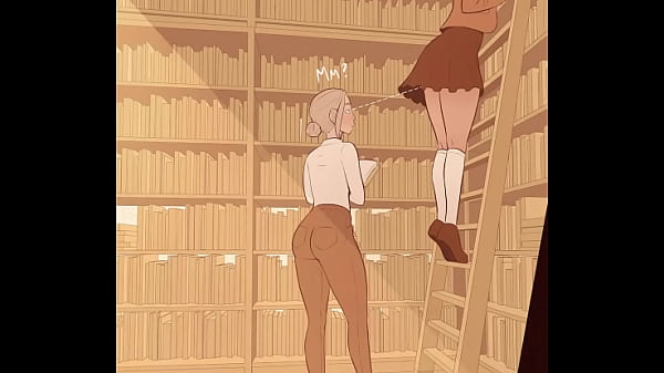 Futanari teniendo sexo en una biblioteca terminan llenas de leche 