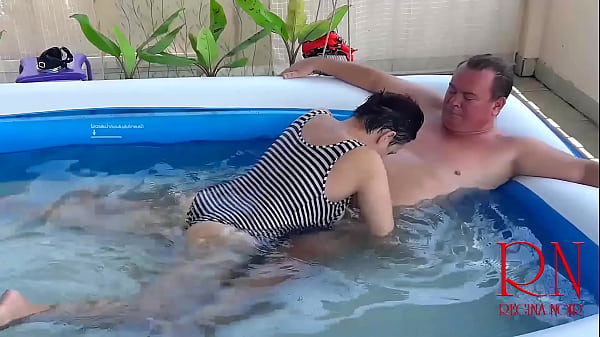 Breeath pause underwater. Domination rough sex. Nudist Regina Noir swimming, sucks and fucks in the swimming pool. c3