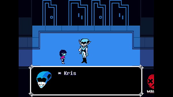 Kris folla epicamente con queen deltarune