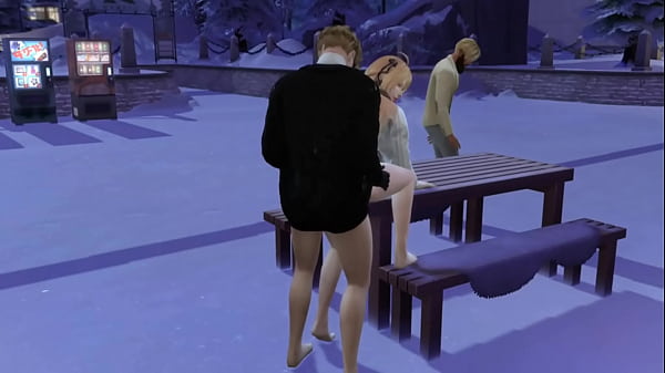 [3D Game Porn] Outdoor Sex among the snow!