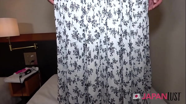 Shy Japanese Teen Strips For Big POV Creampie