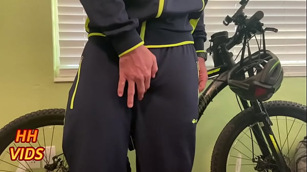 Hot Step Mom Cums On Bicycle For Step Son To Masturbate Too