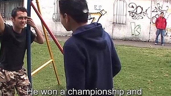 Young latino threeway banged and blown