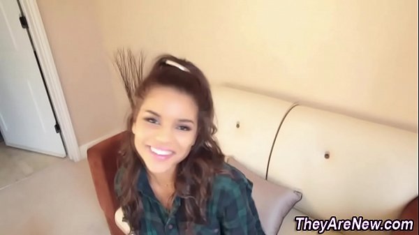 Masturbating teen sucks