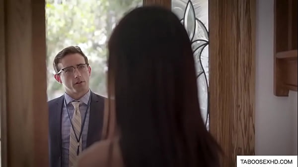 Horny teen sucks salesman