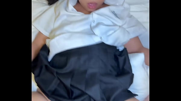 18yo Thai student get creampied by foreigner after school