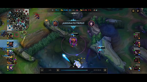 1 vs 5 el profe se coje a todos  