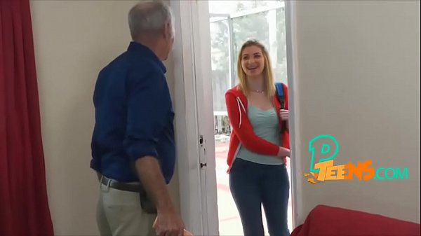 Old guy pounding lovely blonde girl