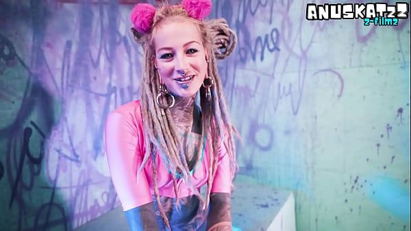 Tattooed girl solo Double Penetration with Toys, Anal Play & ATM  