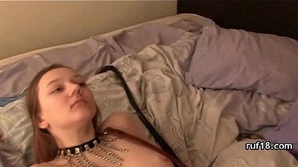 Kinky teen plays with fire  