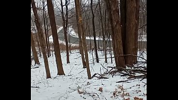 Things I did privately for free in my snowy backyard a little more naked looking around this time of the year last year 2  