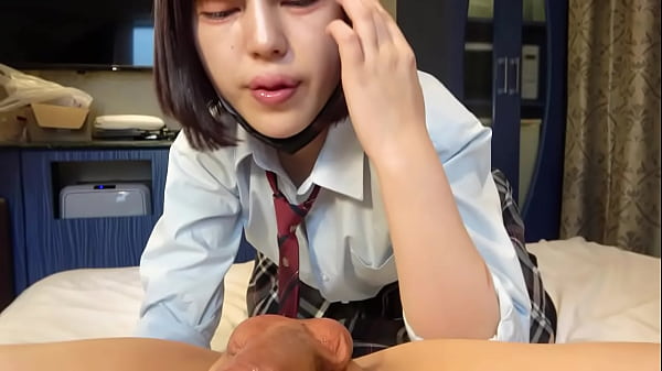 18-year-old Japanese black-haired beauty. Slender amateur blowjob, toy masturbation, shaved pussy creampie sex. Uncensored, uniform cosplay