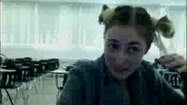 OH no my cute sexy Girl masturbating in a classroom gets caught by camery