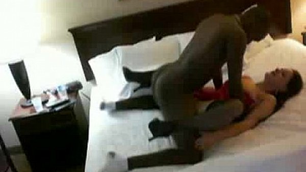 Fly interracial couple enjoy their motel room fuck