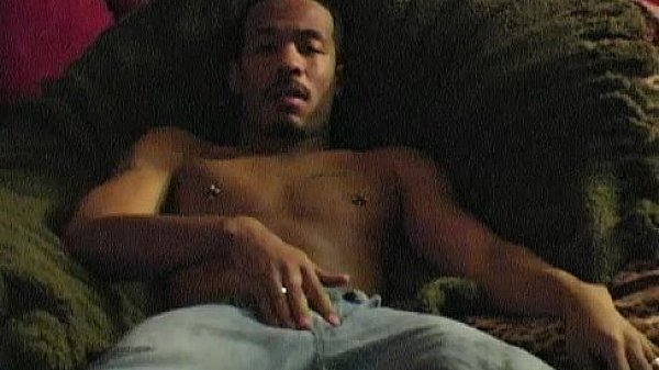 Muscular Black Straight Guy Braxton Masturbating