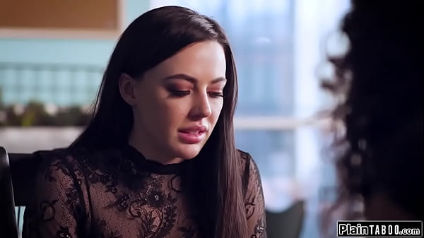 Babe gives in to her ex and kisses her.She licks her shaved pussy and finds out shes been tricked into cheating.Her fiancee now strapon fucks her