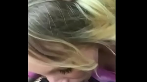 Gets blowjob from girlfriend in the woods