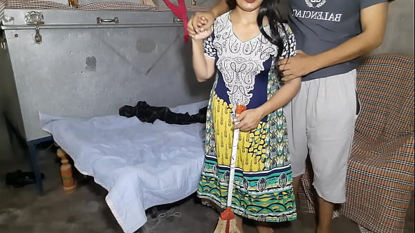 House maid caught stealing tied with rope and fucked  