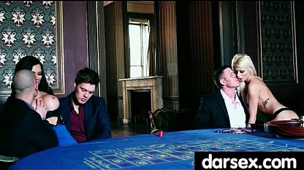 Gorgous babe in stockings tasiting a dick 29