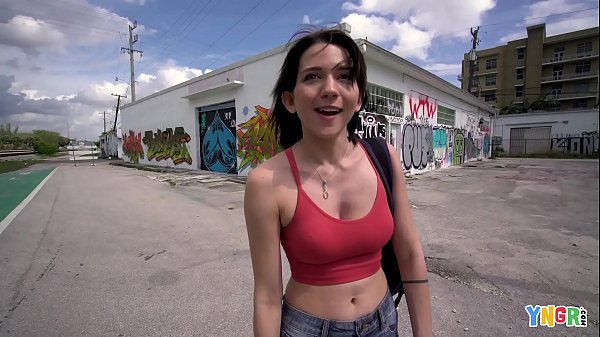 YNGR - Amateur Brunette Short Haired Teen Banged Outdoors