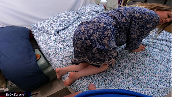 Stepmom uses her body to teach stepson sex