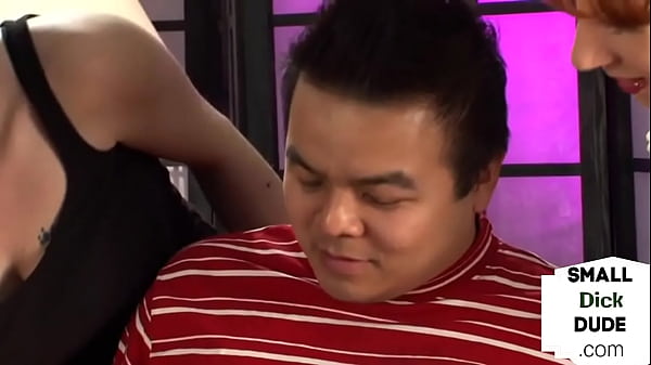 CFNM mistresses wanking pathetic micro penis  