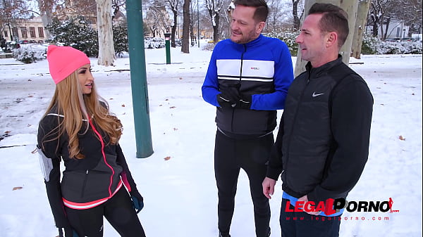 Two thick dicks for snow angel Alyssia Kent makes her cream & scream for more GP787