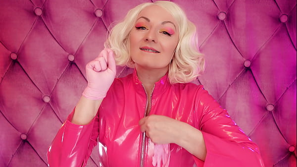 Sexy gloves fetish video: MILF with tight nitrile gloves - erotic sounding ASMR clip  