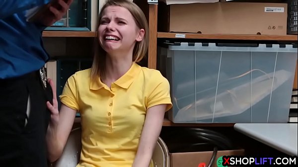 Skinny Teen Thief Fucked Hard In The Backroom Office  