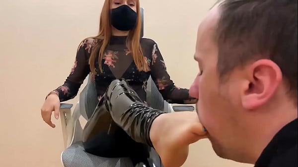 Foot Slave Servitude Petite Latex Mistress - Foot Gagging, Foot-Fetish and BareFeet Licking Femdom (Preview) 