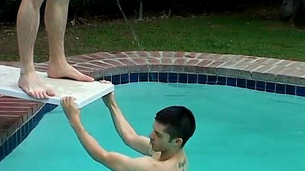 Young boy scout having gay sex first time Kaleb's Pissy Pool Party 