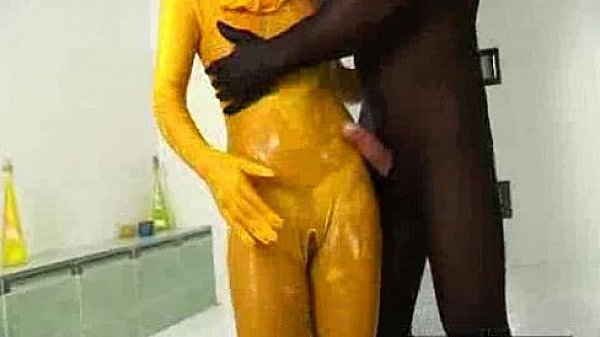 Spandex model gets rammed hard  