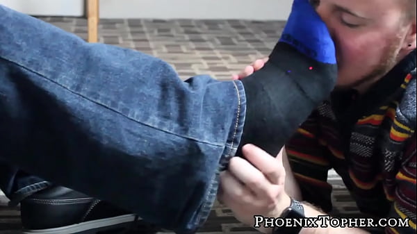 Dude gets on his knees and worships feet