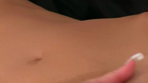 Petite blonde teases in lingerie