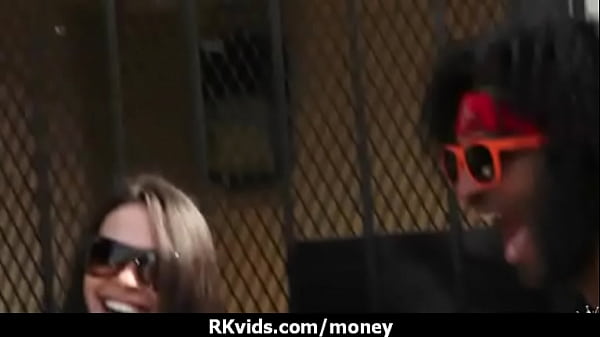 Desperate teen naked in public and fucks to pay rent 25  