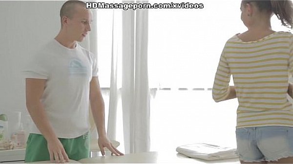 Excited with erotic nude massage Carre attacks piston