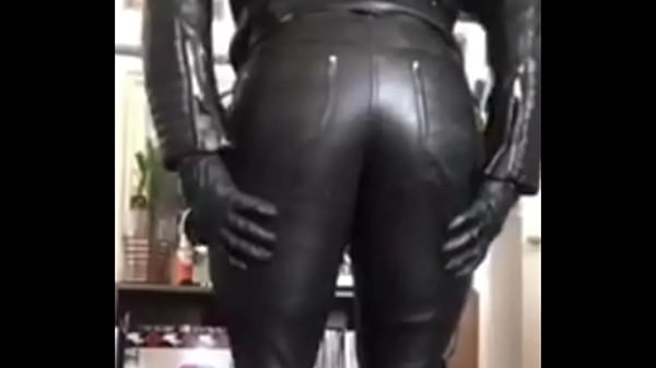 Sexy Leather Black Leather Muscle Big Butt Smoking Scene Preview 