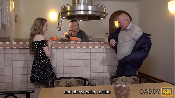 DADDY4K. Old man makes intimate acquaintance with sons new gf  