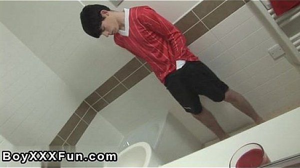 Gay fuck Tad takes it all off outside to expose his monster cock. As 