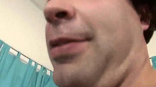 Brunette Sucks Four Cocks