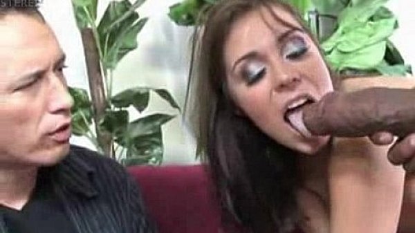 Cuckold helping his sexy wife