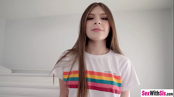 Hot babe enjoyed hardcore pussy fucking by a stepbro