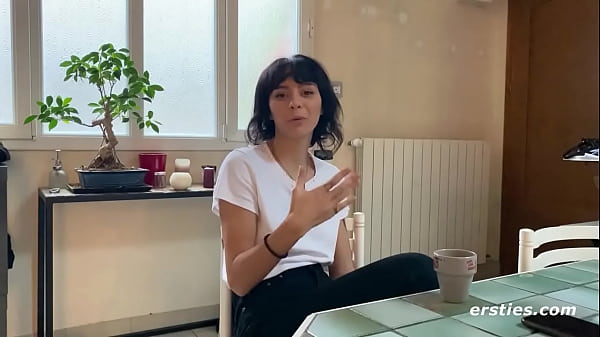 Cute Babe Plays With a Glass Toy