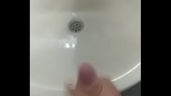 Cumshot in the bathroom  